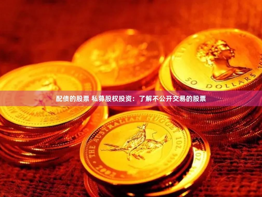 配债的股票 私募股权投资：了解不公开交易的股票