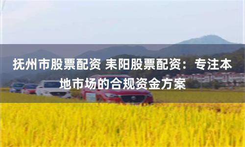 抚州市股票配资 耒阳股票配资：专注本地市场的合规资金方案