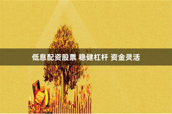 低息配资股票 稳健杠杆 资金灵活