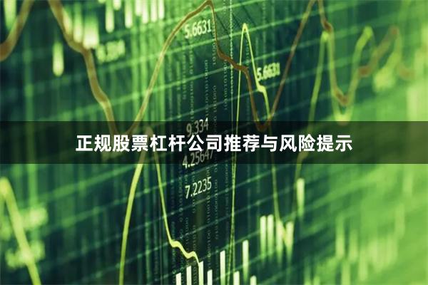 正规股票杠杆公司推荐与风险提示